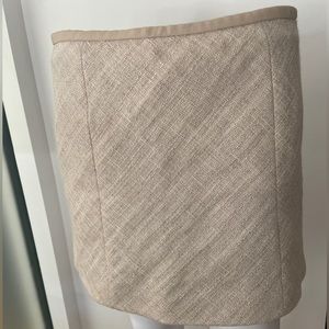 Theory Wool Skirt, Beige / Ivory Size 4
